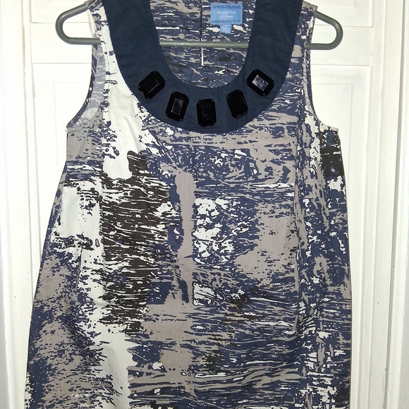 Simply Vera Vera Wang Tops - Simply Vera Vera Wang Artistic Blue and Black Tunic